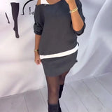 Darcella grey two-piece skirt set, view 3