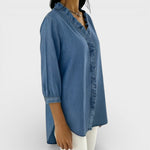 Heather ruffled blouse, view 2