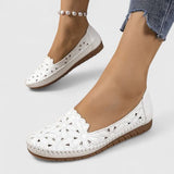 Riva perforated slip-on flats, view 5
