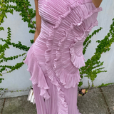 Eleonora Elegant Ruffled Dress, view 6