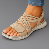 Levila crossover comfort sandals in Beige, view 4