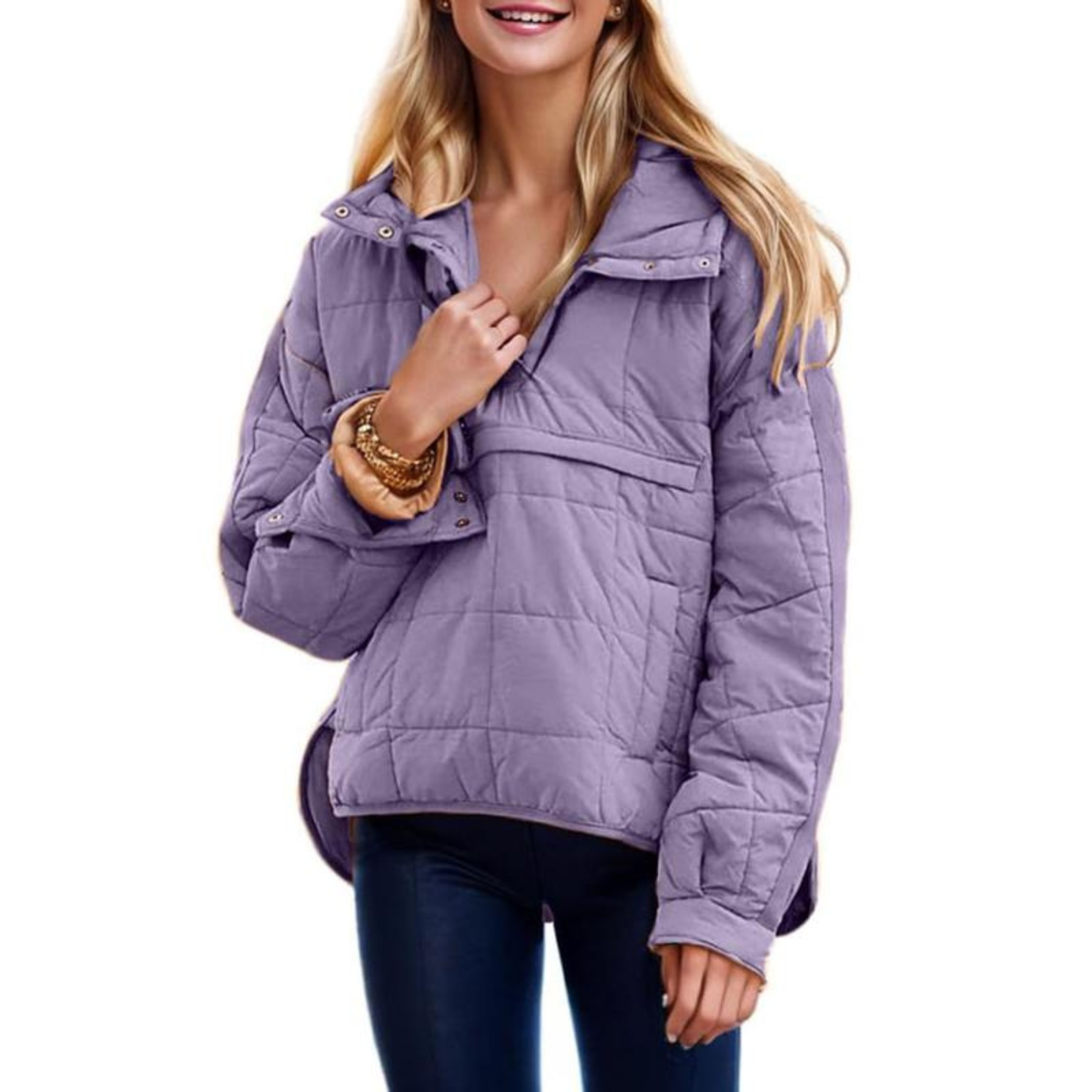 Joy | Oversized Hooded Pullover Jacket