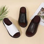 Elsie soft touch peep-toe slides, view 17