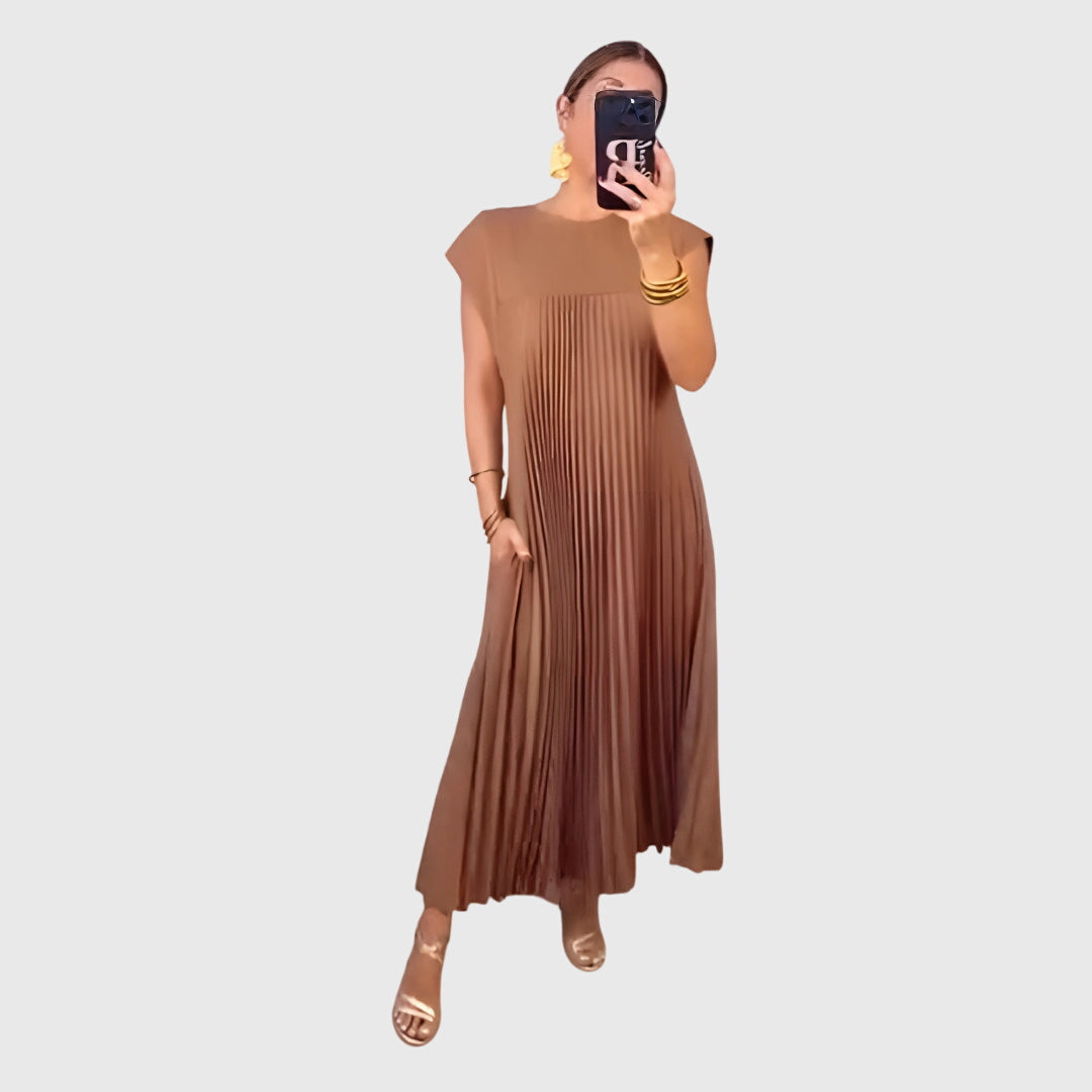 Mariana elegant maxi dress in Brown, view 2