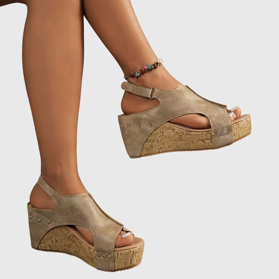 Lydia orthopaedic wedge sandals, view 2