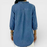 Heather ruffled blouse, view 4