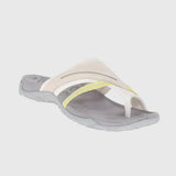 Jade Ergonomic Toe Post Sandals in White, view 7