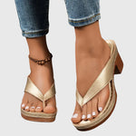 Gianna Orthopaedic Toe Post Sandals, front view