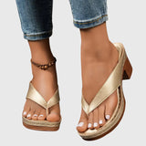 Gianna Orthopaedic Toe Post Sandals, front view