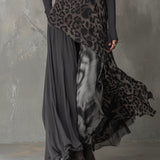 Martina leopard print maxi dress, view 4