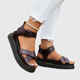 Lina comfy sandals in Brown, view 3