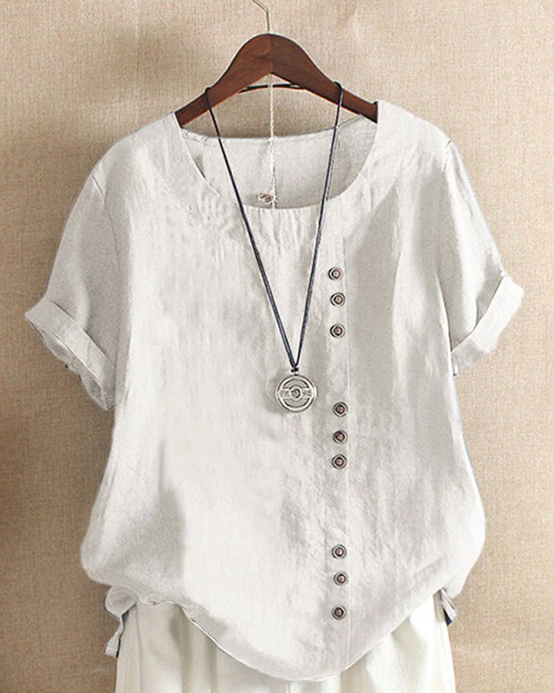 Miranda chic summer tee in White, view 6