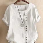 Miranda chic summer tee in White, view 6