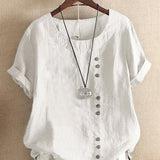 Miranda chic summer tee in White, view 6