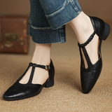 Elizabeth | Braided Leather Strap Shoes
