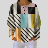 Carrie | Colour Block and Stripe Jumper