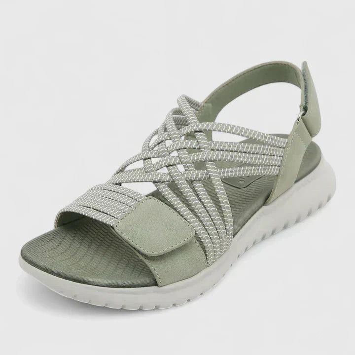 Arvienne Orthopaedic Sport Sandals in Green, view 4