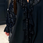 Loose ruffle blouse, view 2