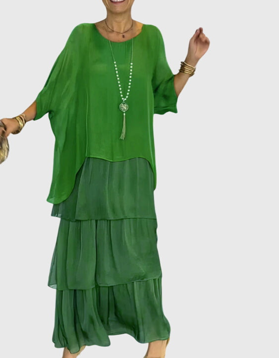 Susan long flowing elegant maxi dress, view 9