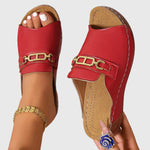 Kimberly Comfy Slide Sandals in Red, view 6