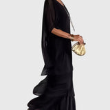 Susan long flowing elegant maxi dress, view 3