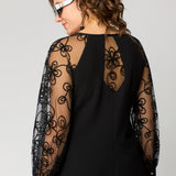 Edyth Elegant Lace Dress, view 7