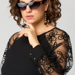 Edyth Elegant Lace Dress, view 3