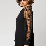 Edyth Elegant Lace Dress, view 4