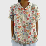 Jenna floral blouse in Cream Floral, view 10