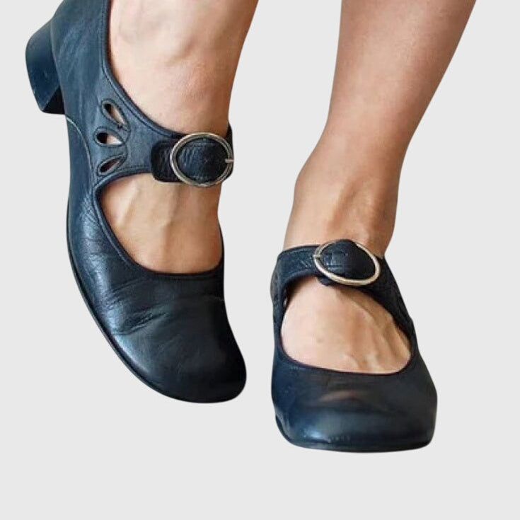 Marilyn orthopaedic Mary Jane shoes in Blue, view 3