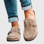 Kendra orthopaedic clogs in Beige, front view