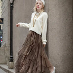 Cecil mesh layered tutu skirt, view 6