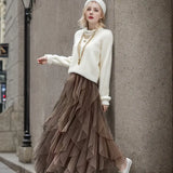 Cecil mesh layered tutu skirt, view 6
