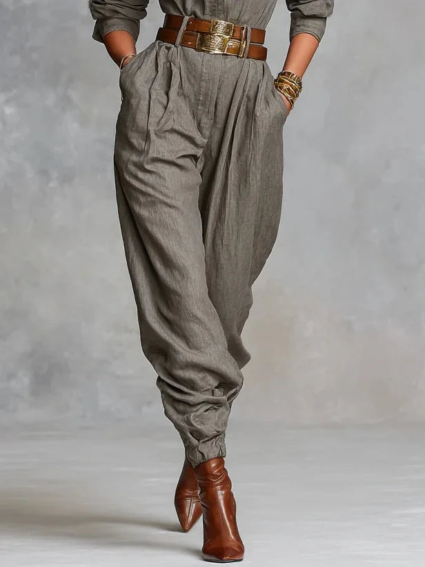 Megan Linen Cotton Jumpsuit, view 4