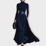 Celina High Neck Belted Dress, view 2