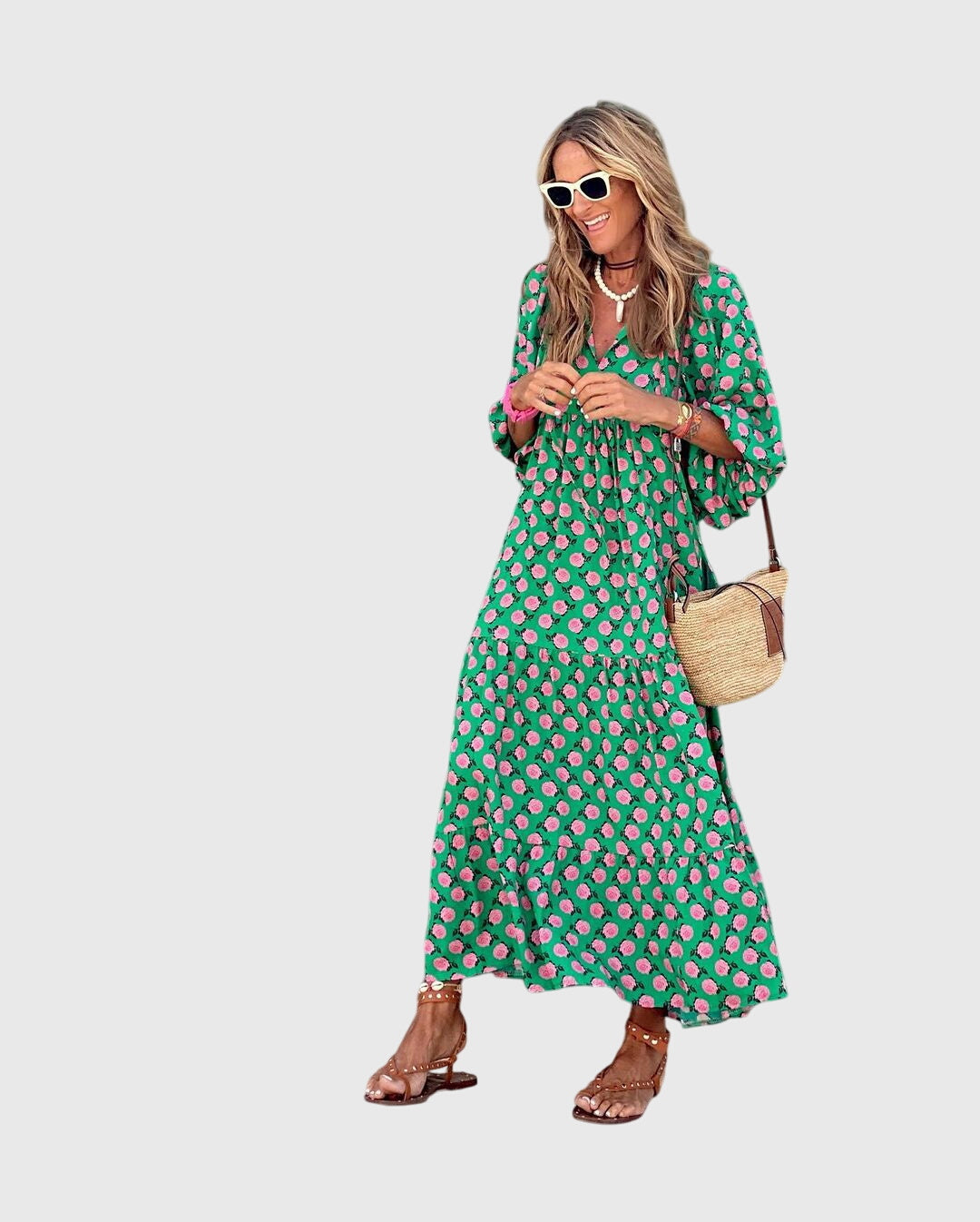 Sarah boho maxi dress, view 2