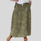 Johanna floral print maxi skirt, view 4
