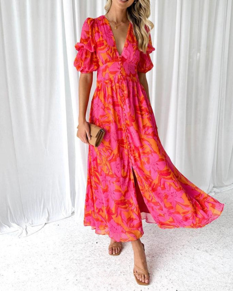 Harmony floral maxi dress, view 4