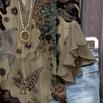 Phoenix patterned blouse, view 3