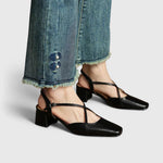 Mikaela slingback heels in Black, view 7