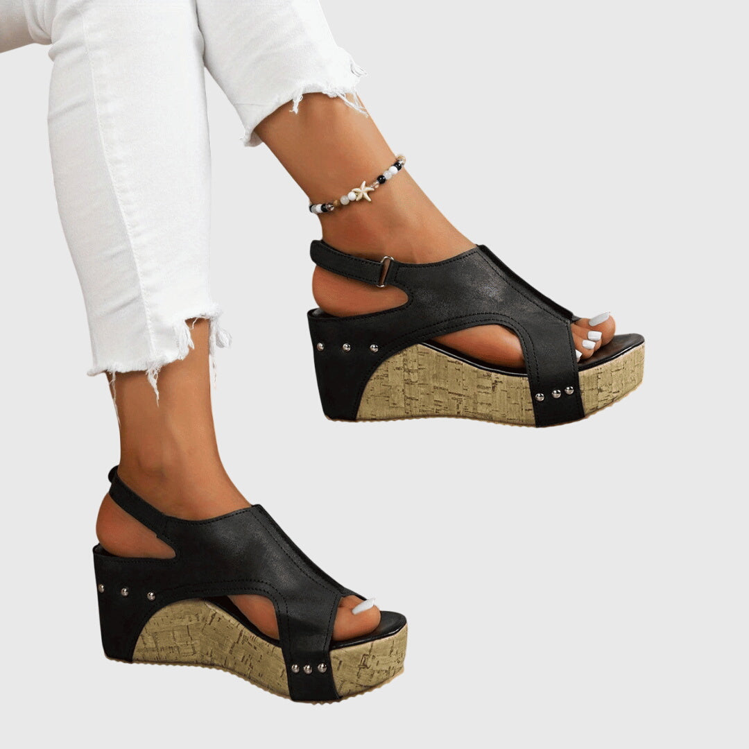 Lydia orthopaedic wedge sandals, view 8