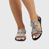 Blessy Embellished Slingback Sandals, view 18
