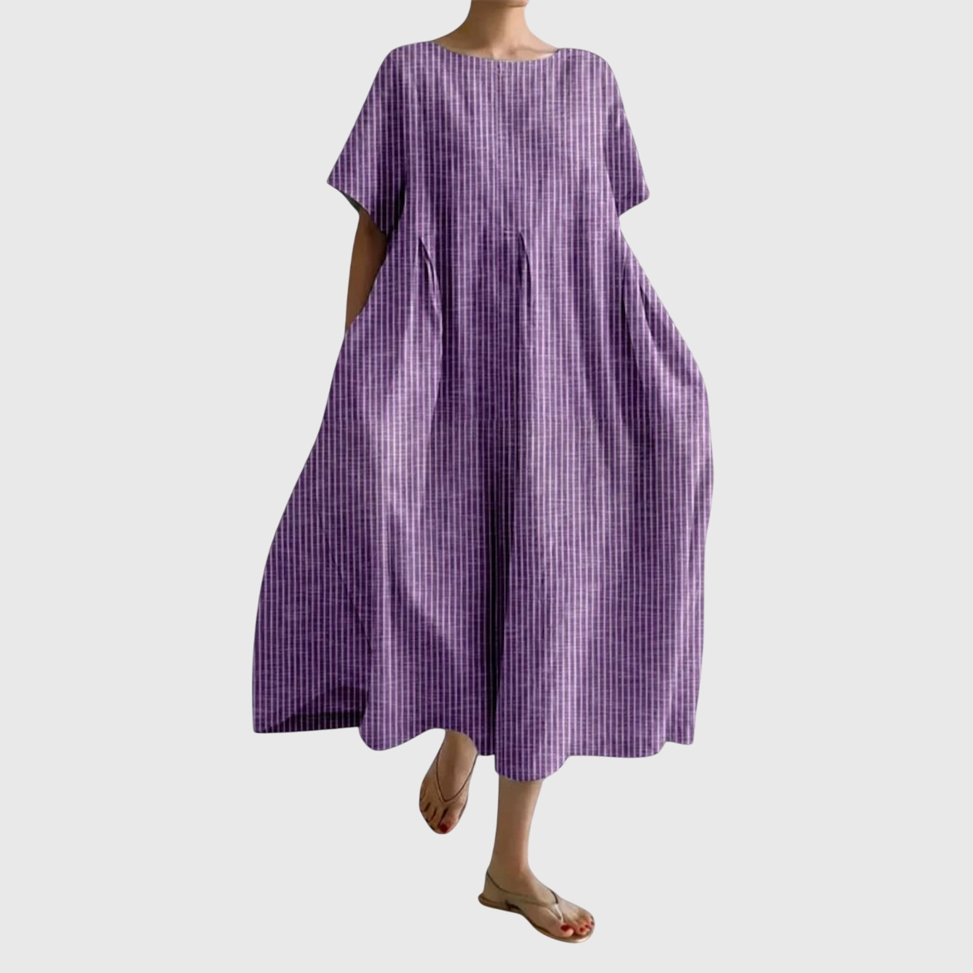 Isabell long casual dress in Purple, view 5