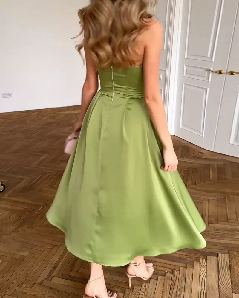 Liora strapless midi dress, view 6