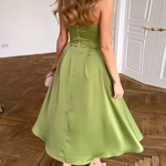 Liora strapless midi dress, view 6
