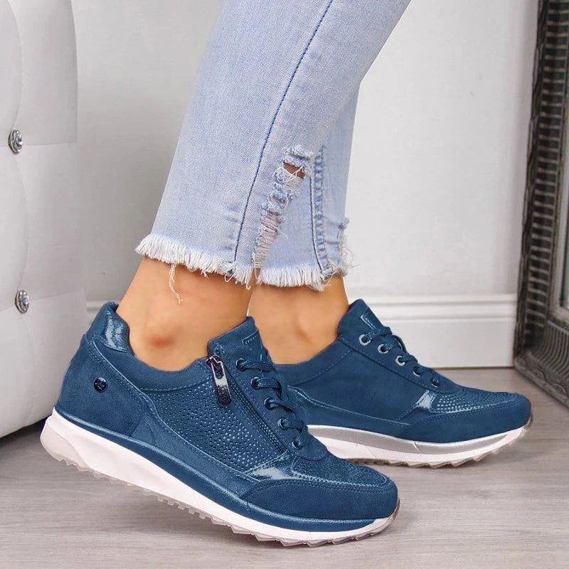 Hattie - Zip-Up Orthopaedic Trainers