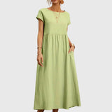 Giselle casual pocket dress in Mint Green, view 9