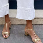Solveig Strappy Block Heel Sandals, view 3