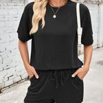 Solenne corduroy top and shorts set, view 15