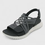 Arvienne Orthopaedic Sport Sandals in Black, view 5